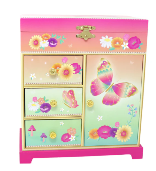 Rainbow Butterfly Large Music Box