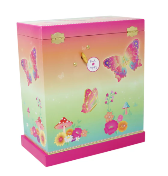 Rainbow Butterfly Large Music Box