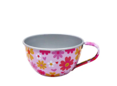 Butterfly 7 Piece Tin Tea Set in Carry Case