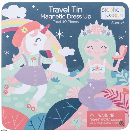 Unicorn Mermaid Travel Tin Magnetic Scene