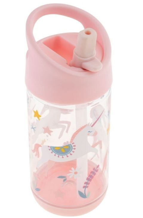Flip Top Drink Bottle - Pink