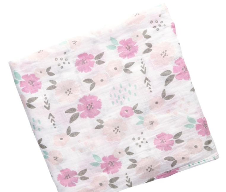 Floral Muslin Swaddle