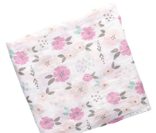 Floral Muslin Swaddle