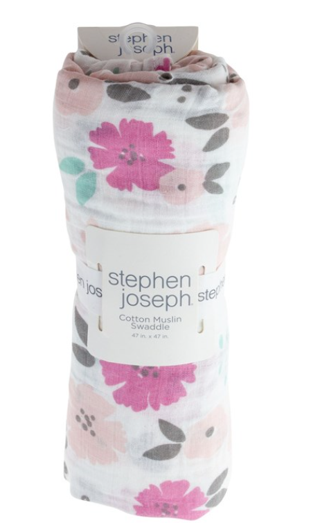 Floral Muslin Swaddle