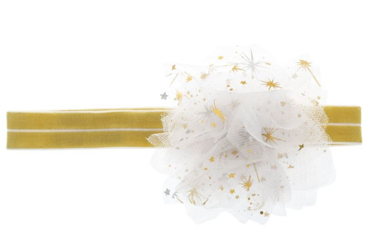 Gold Fleck Tutu and Head Band Set