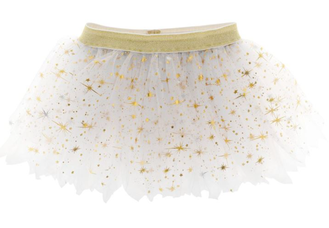 Gold Fleck Tutu and Head Band Set