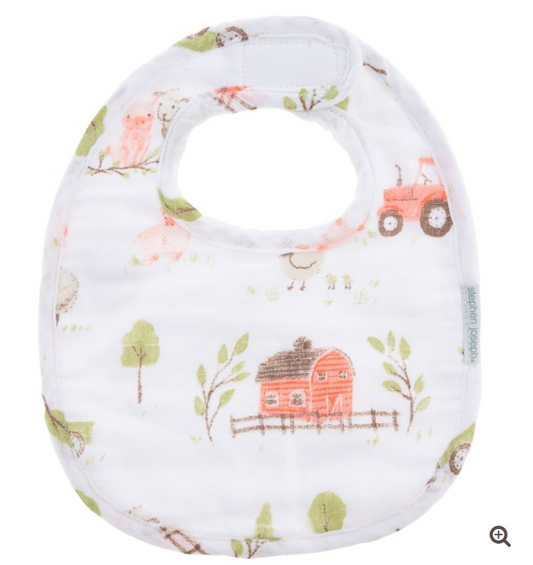 Farm Muslin Bib Set