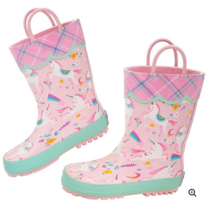 Unicorn Rain Boots - Pink