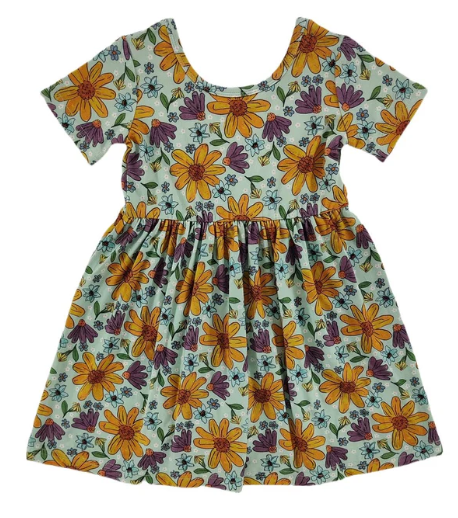 Laura Mae Floral Bamboo Dress