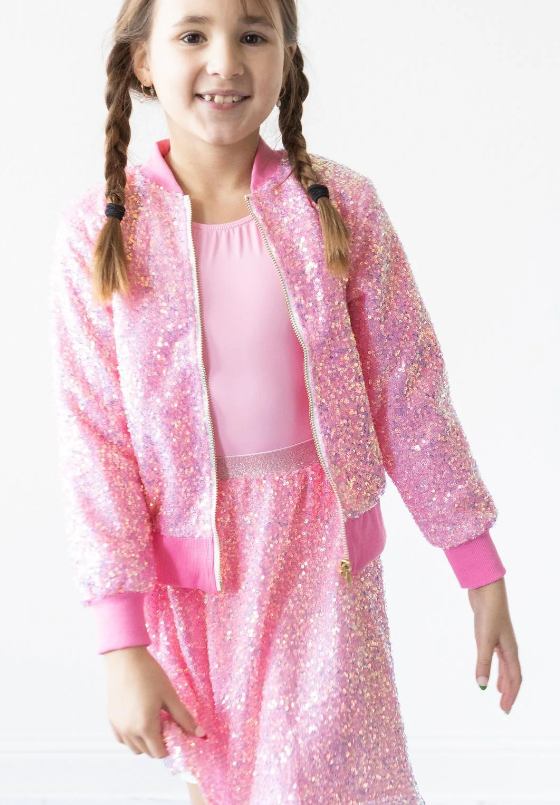 Carrie Sequin Jacket - Bubblegum