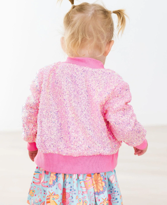 Carrie Sequin Jacket - Bubblegum