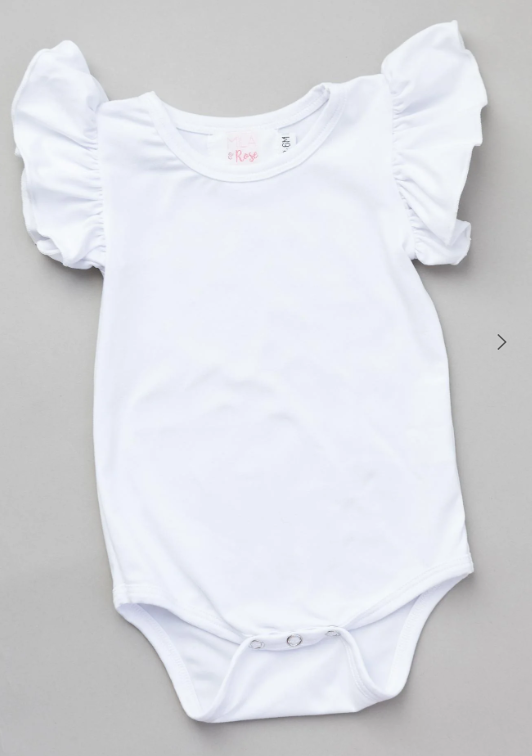 S/S Flutter Leotard - White