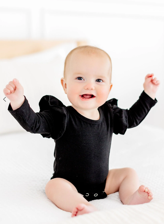 L/S Flutter Leotard - Blk