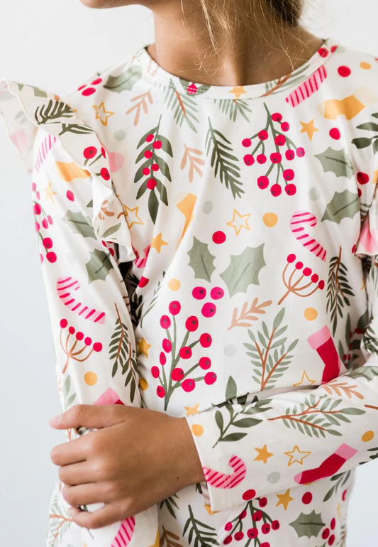 Holly Jolly Top - Olive/Cream