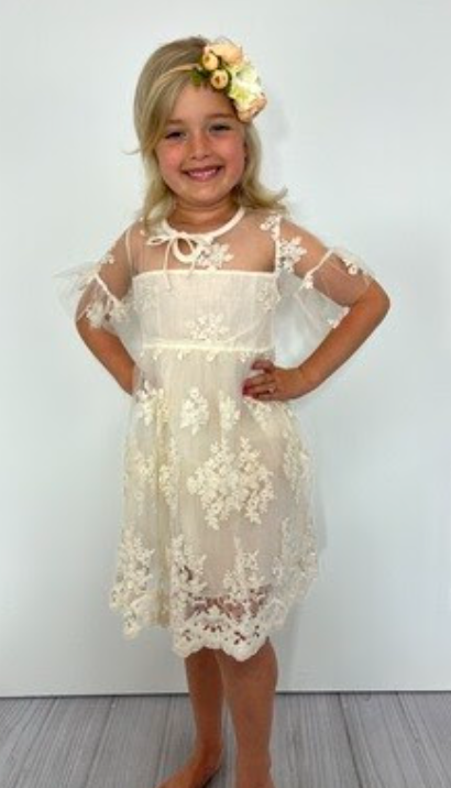 Dream Lace Dress - Ivory