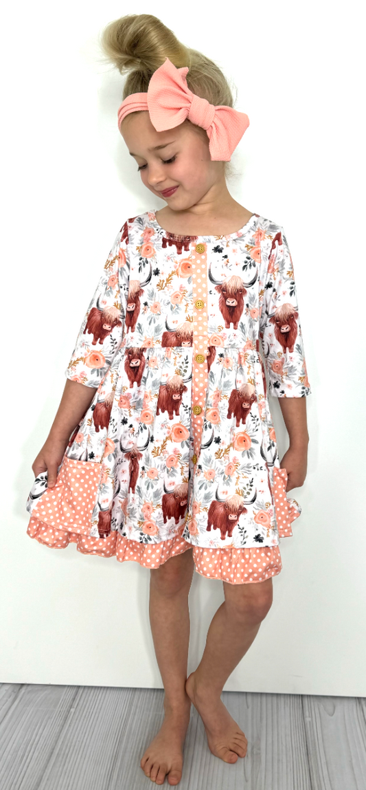 Peachy Buffalo Dress