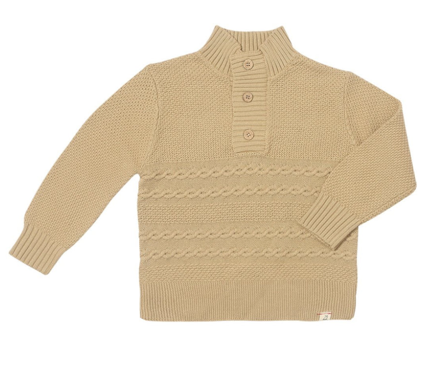 Carson Cable Sweater - Beige