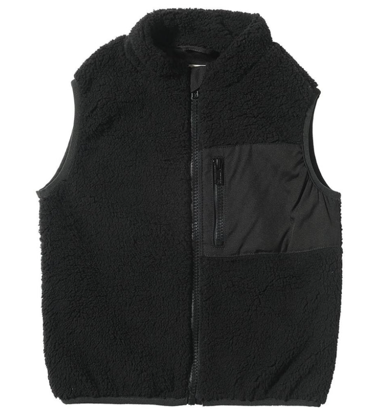 Gilt Sherpa Vest - Blk