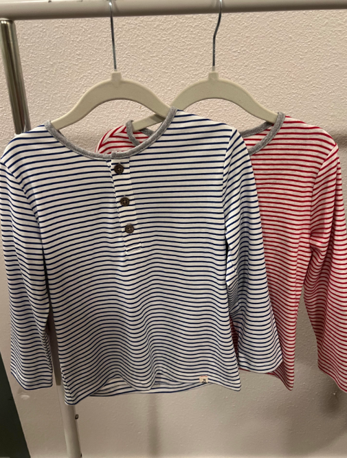 Mascot Henley Stripe Top