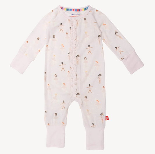 Tutu Twirls Magnetic Onesie - Blush