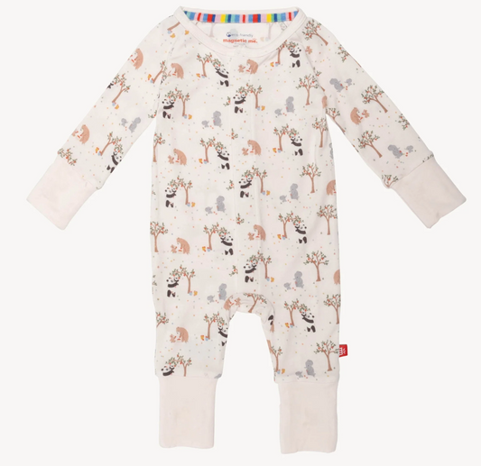 Puppy Magnetic Onesie - Beige