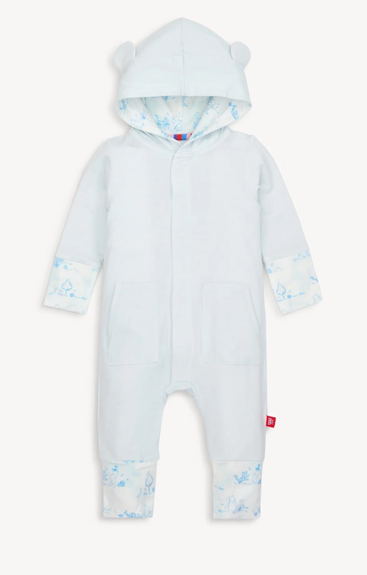 Winnie the Pooh Magnetic Onesie - Baby Blue