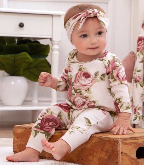 Cabbage Rose Romper