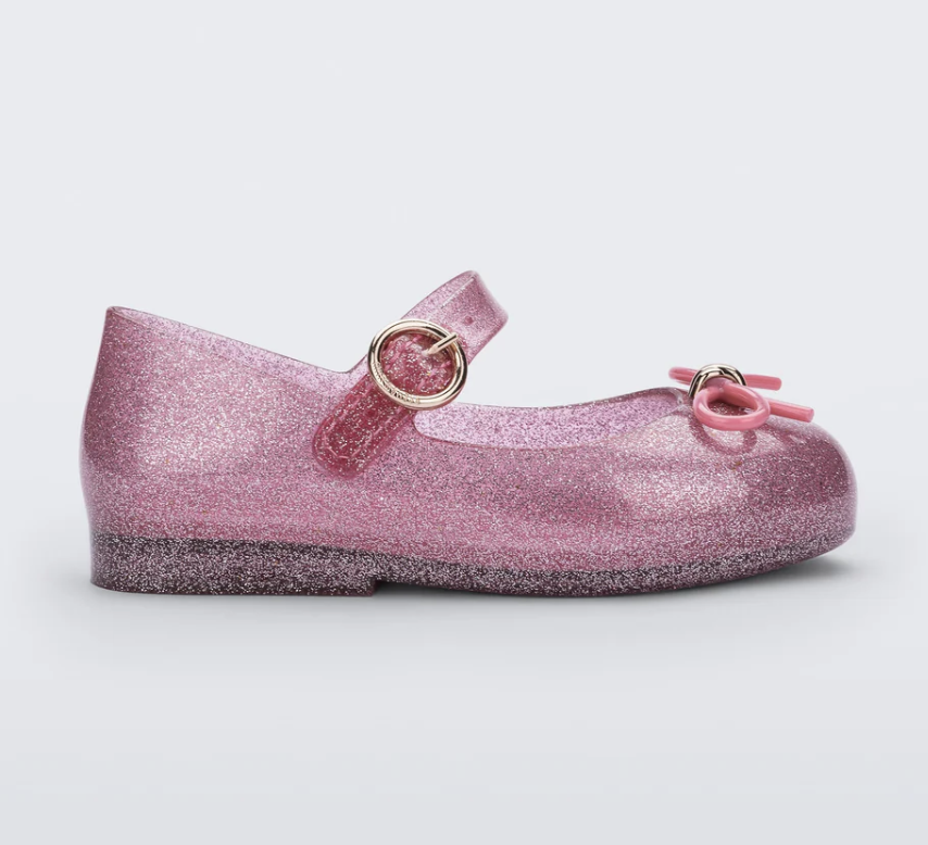 Sweet Love Flats - Pink Glitter