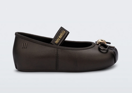 Sophie Flat - Metallic Black