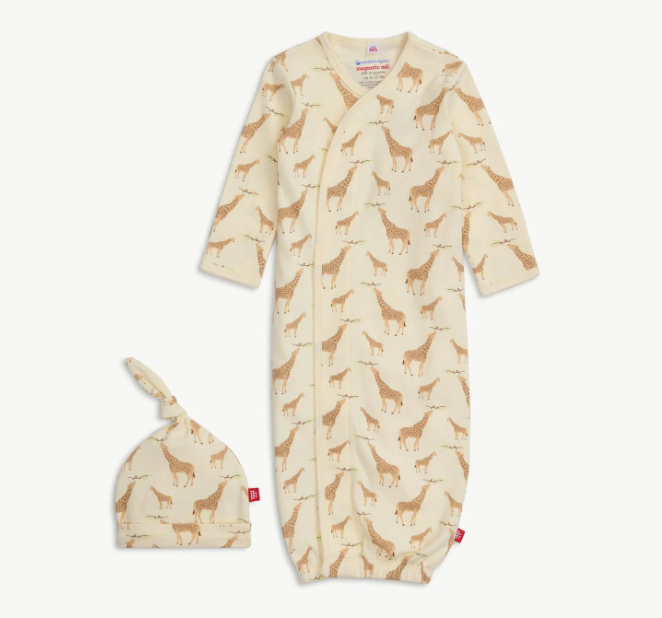 Giraffe Magnetic Gown + Hat Set