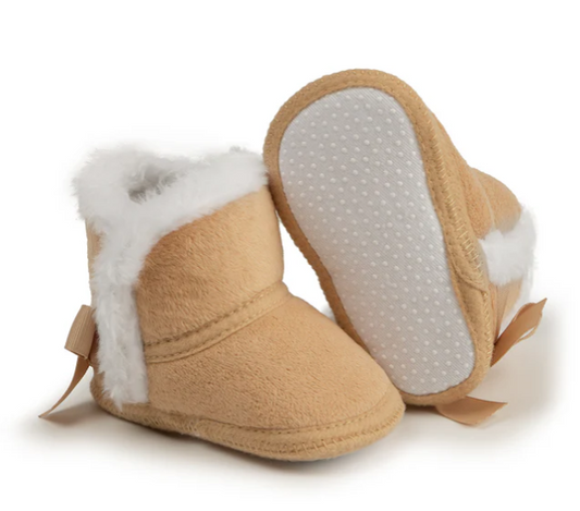 Faux Fleece & Fur Infant Booties