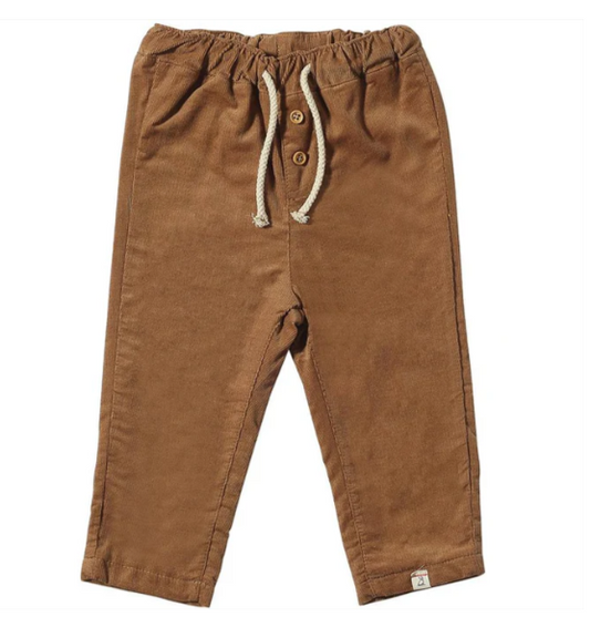 Sal Linear Cord Pant- Brown