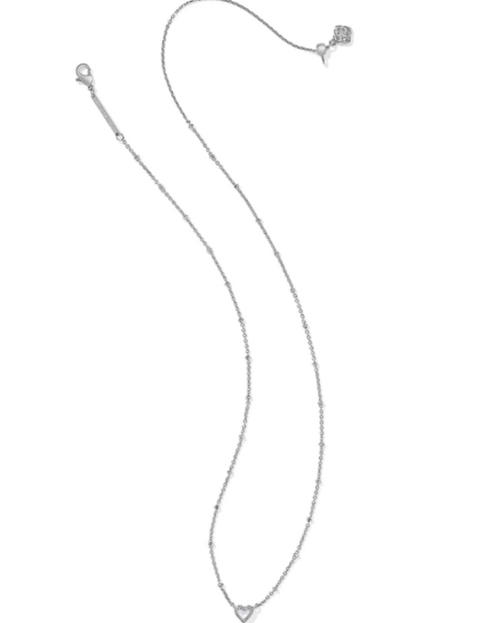 MINI ARI HRT STLT NCK RHOD IVORY MOP