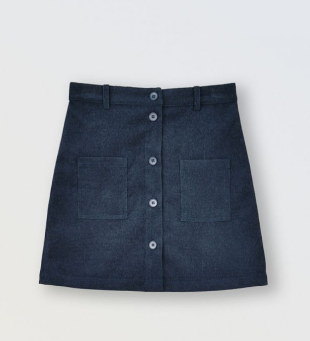 Casi Woven Skirt- Navy