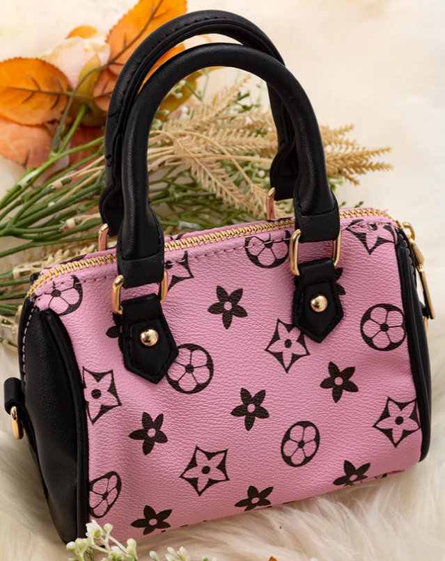 Cylinder Star Crossbody - Pink/Blk