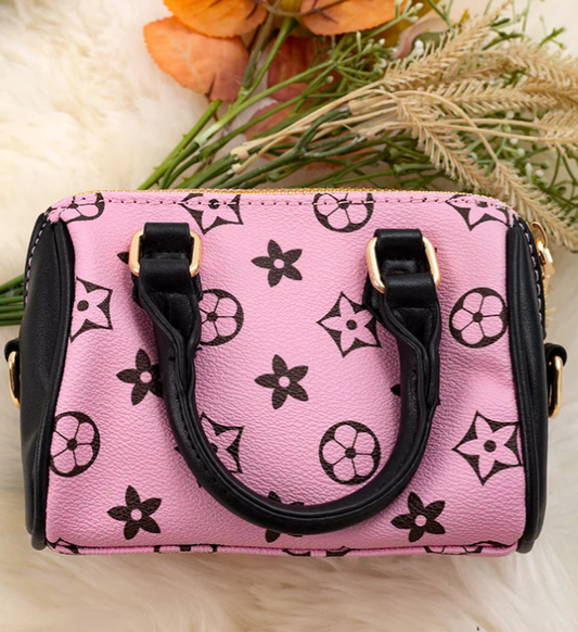 Cylinder Star Crossbody - Pink/Blk