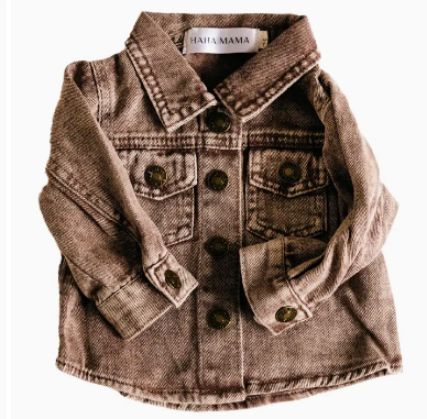 Cali Brown Denim Child Jacket