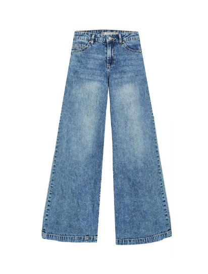 Lexi Wide Leg Fray Hem Jean