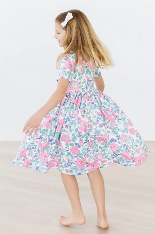 Gia Twirl Dress- Hydrangea