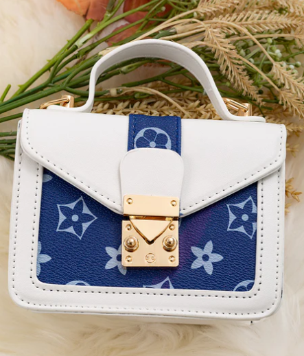 Star White/Blue Mini Purse