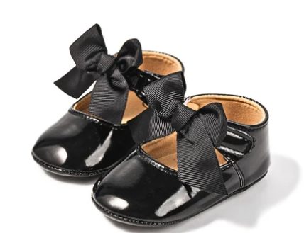 Jaley Bow Infant Shoes- BLK