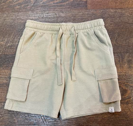 Brian Cargo Shorts- Beige Pique