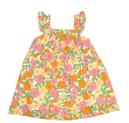 Retro Botanical Floral Sundress