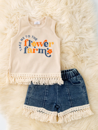 Take Me to the Flower Farm Girls Set