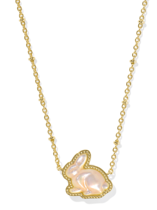 BUNNY PENDANT NECKLACE MOP