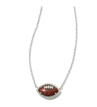 FOOTBALL SHORT PENDANT SILVER NECKLACE