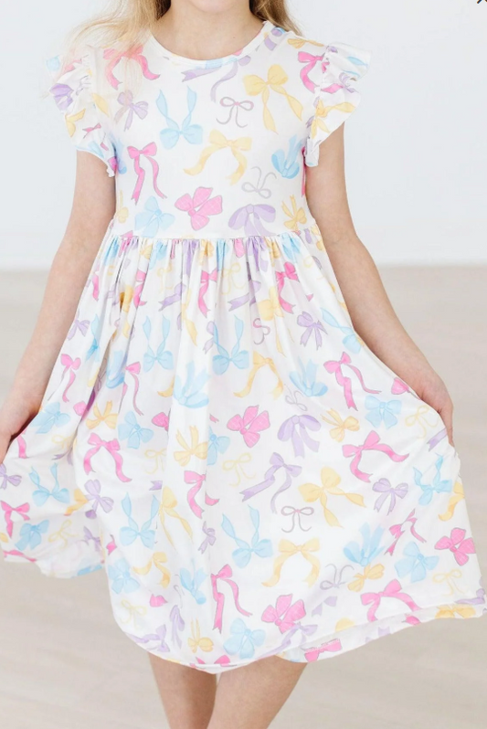 Bow-tastic Flutter Twirl Dress