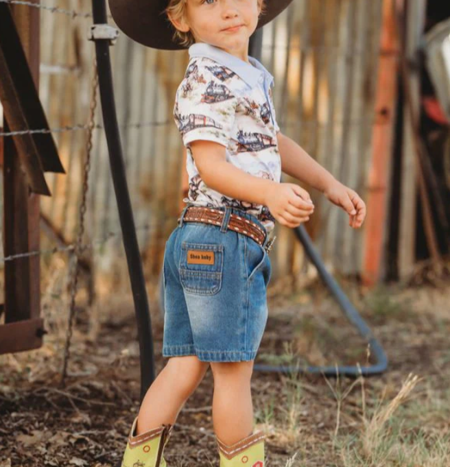Carl Blue Denim Short