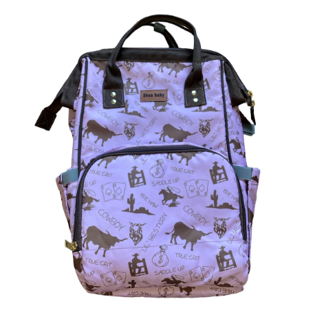 Pink Wild West Diaper Bag