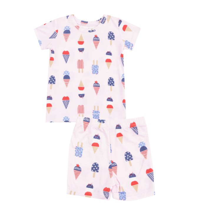 American Ice Cream Short Set- Pink